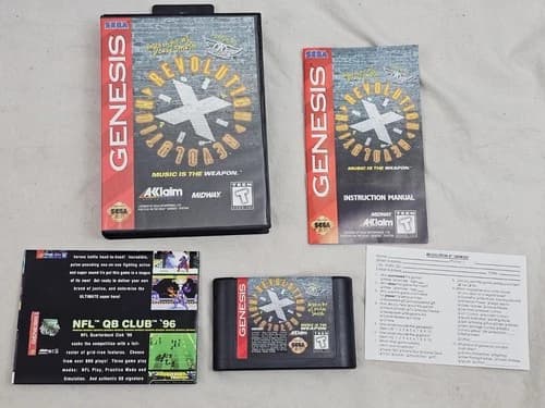 SEGA GENESIS REVOLUTION X REVOLUTION VIDEO GAME COMPLETE WITH MANUAL