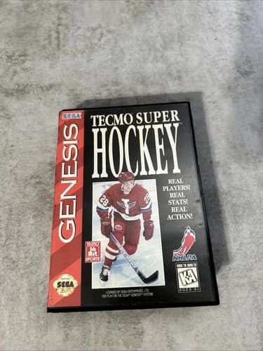 Tecmo Super Hockey - SEGA Genesis Complete CIB Tested And Working