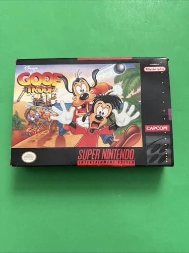 Disneys Goof Troop Super Nintendo Snes In Box With Manual