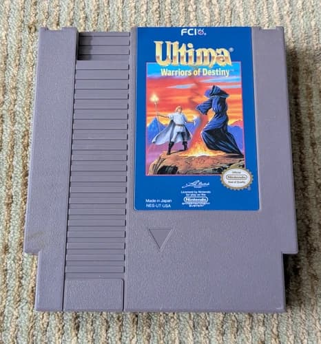 Ultima Warriors Of Destiny Nintendo NES Cartridge Only Tested Working