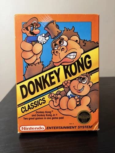 Donkey Kong Classics Nintendo NES Authentic Tested & Working Vintage 1988