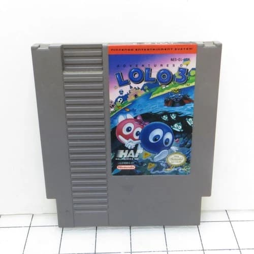 Adventures of Lolo 3 Original Nintendo NES Video Game Cartridge