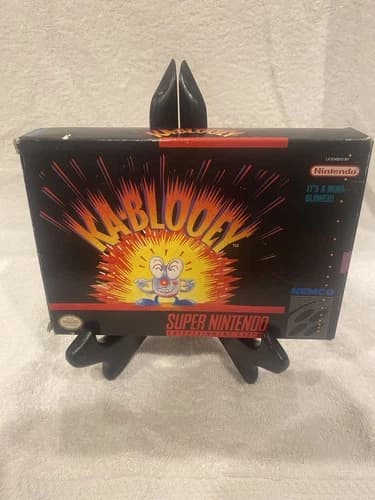 SNES KA-BLOOEY Complete CIB Box Game Super Nintendo
