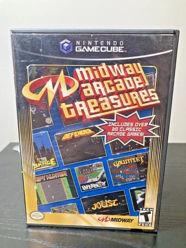 Midway Arcade Treasures Nintendo GameCube Tested & Working Reg Card {2003}