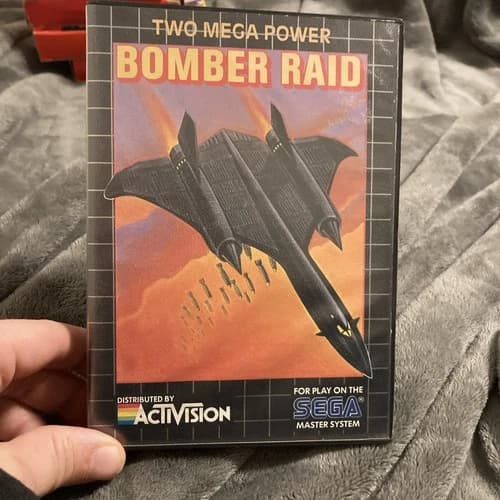 BOMBER RAID (1989; Activision) [Sega Master System Cartridge] - CIB!
