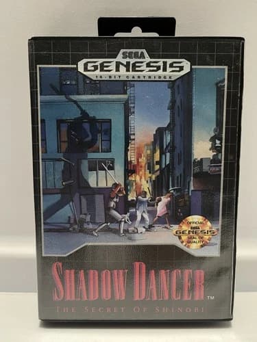 Shadow Dancer The Secret of Shinobi Sega Genesis Complete In Box CIB Great Shape