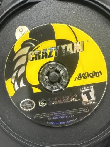 Crazy Taxi (Nintendo GameCube, 2001) Tested - Disc Only