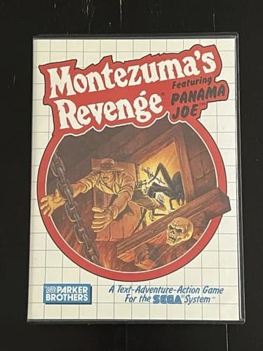 Montezuma's Revenge Sega Master System Video Game CIB Complete w/Box, Manual