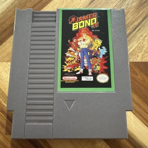 James Bond Jr. Nintendo NES Cleaned & Tested Authentic!