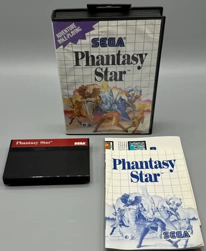 Phantasy Star Sega Master System CIB Complete W/ Manual Authentic