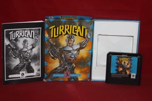 Turrican (Sega Genesis, 1991) Authentic Game Cartridge, CIB Complete