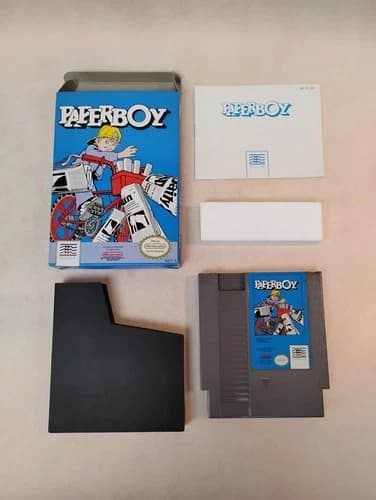 1988 NES, Paperboy, CIB, Nintendo classic, Mindscape Inc., tested and working