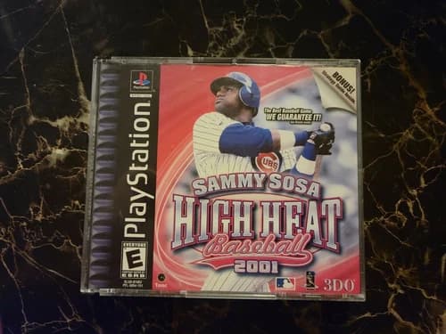 Sammy Sosa 2001 High Heat Baseball (PS1) Tested. Complete. See Discription