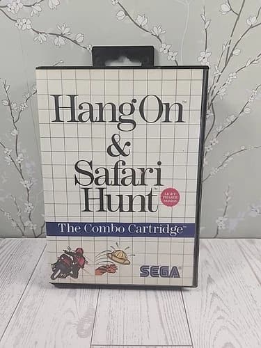 Hang-On And Safari Hunt - Sega Master System Tested Working