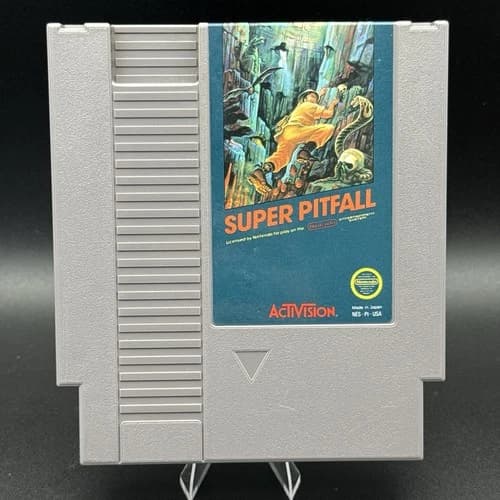 🐊🐍Super Pitfall (Nintendo Entertainment System, NES 1987) CLEANED & TESTED