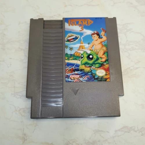 Adventure Island 3 NES Cart Game for Nintendo | Cleaned Tested Polished Working
