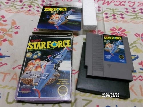 #847 Star Force Nintendo NES in Box w Manual Works Great