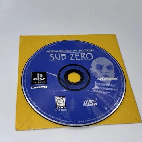 Mortal Kombat Mythologies Sub-Zero PS1 PlayStation 1 Disc Only