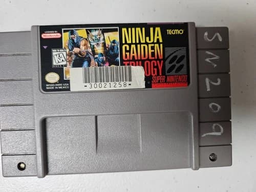 Ninja Gaiden Trilogy (Super Nintendo SNES, 1995) - Cleaned, Tested, Excellent!