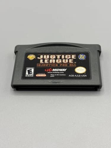 Justice League: Injustice For All (GameBoy Advance) Authentic Tested & Working
