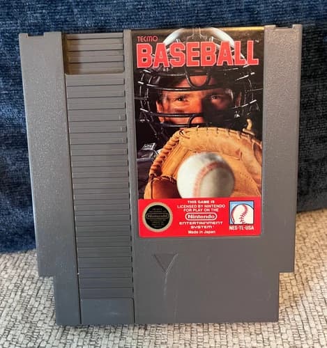 Tecmo Baseball (Nes, Nintendo Entertainment System, 1989) Tested and Working!