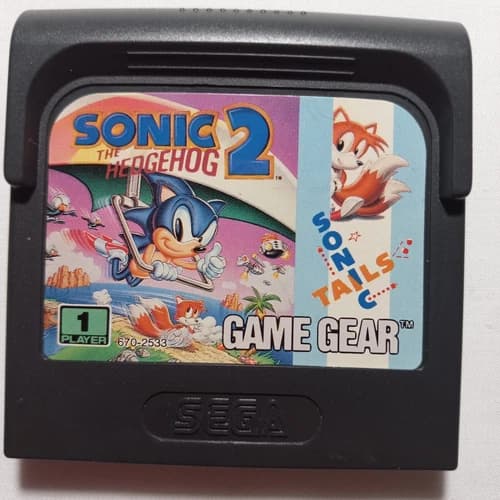 Sonic The Hedgehog 2 Sonic Tails (Sega Game Gear)