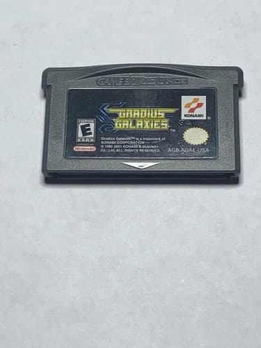 Gradius Galaxies Nintendo Game Boy Advance 2001, Authentic, Tested