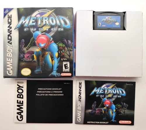 Metroid Fusion (Game Boy Advance GBA, 2002) COMPLETE CIB Authentic Tested Saves!