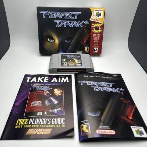 Perfect Dark (Nintendo 64, N64) Complete CIB - Tested