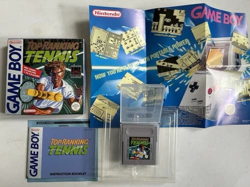 Top Rank Tennis Nintendo Gameboy Game Boxed With Instructions Complete