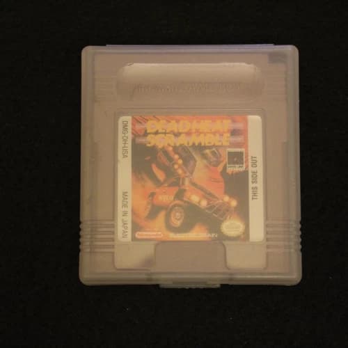Nintendo Game Boy Dead Heat Scramble Cartridge Authentic Cart w/ plastic cover