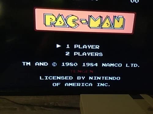 Nintendo NES Pac-Man Tengen CIB Grey cart
