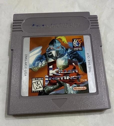 Killer Instinct Original Nintendo Gameboy Game - Tested - Working Authentic