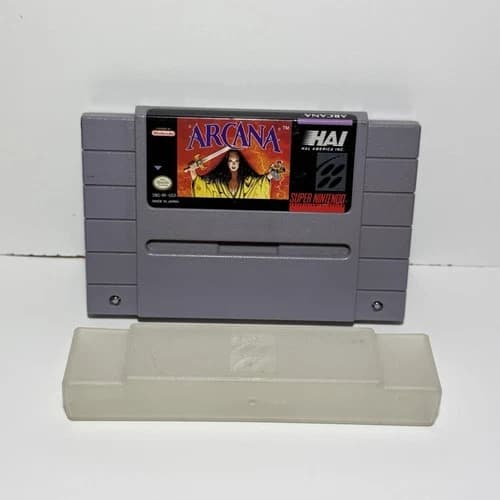 Arcana (SNES, 1992) Super Nintendo RPG Authentic and Tested