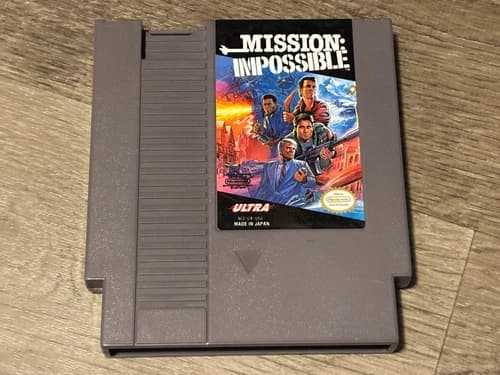 Mission Impossible Nintendo Nes Cleaned & Tested Authentic