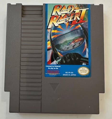 Rad Racer II NES Game Clean Label Tested Loose