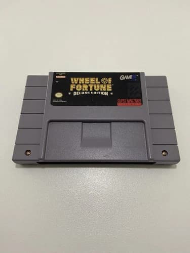 Wheel of Fortune Deluxe Edition Nintendo SNES 1993 Game Only Tested Working