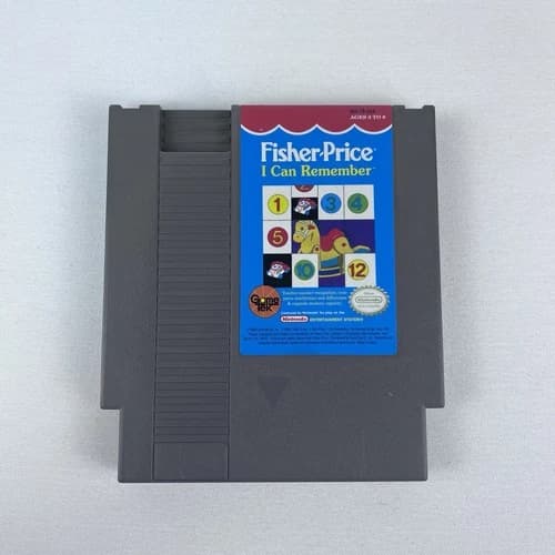 Fisher-Price: I Can Remember ( Nintendo NES, 1990 ) Tested Video Game Cartridge