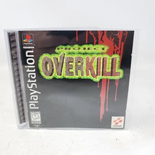 Project Overkill PS1 (Sony PlayStation 1, 1996) CIB Complete W/ Reg Card Tested