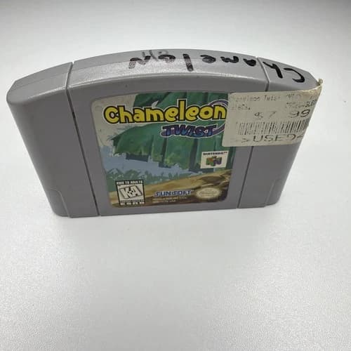 Chameleon Twist (Nintendo 64, 1997) N64 Authentic Cartridge - Tested VG+