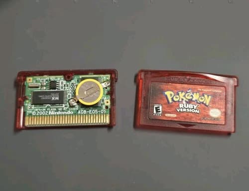 Pokemon Ruby Version (Nintendo Game Boy Advance, 2003) GBA Authentic New Battery