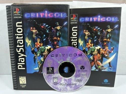 Criticom Long Box (Sony PlayStation 1, 1995) PS1 Complete CIB TESTED!