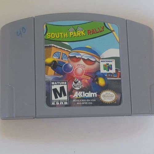 South Park Rally Nintendo 64 N64 Racing Game Cartridge Acclaim M NTSC-U/C