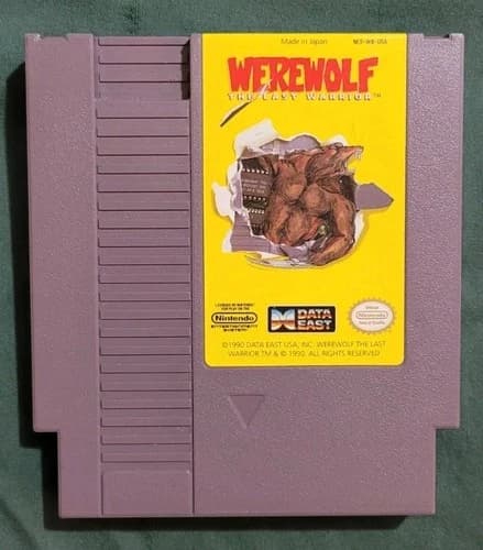 Werewolf : The Last Warrior (Nintendo, 1990) NES - Tested and Working