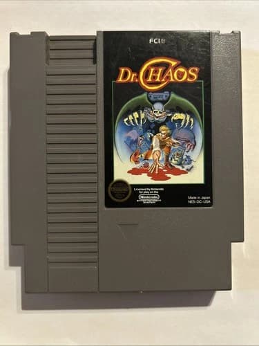 Dr. Chaos (Nintendo Entertainment System, 1988) NES Authentic - Cartridge Tested