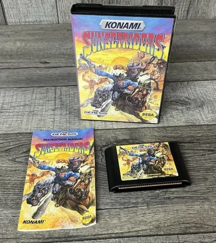 SEGA Genesis - Sunset Riders - Complete/CIB - Tested