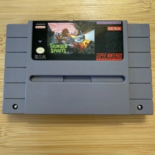 SNES 💥 Thunder Spirits 💥 Shumps Clean Tested Working Shooter Force