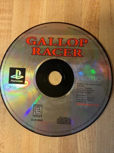 Gallop Racer Sony PlayStation 1 PS1 Loose Game Tested With Pictures!