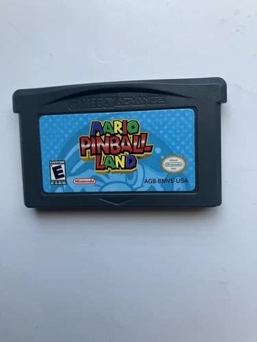 Mario Pinball Land (Nintendo Game Boy Advance GBA) Authentic saves!