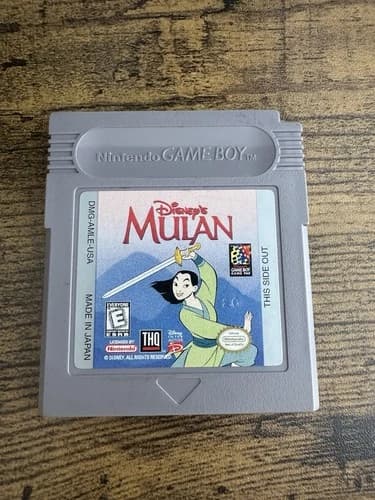 Disney's Mulan (Nintendo Game Boy, 1998) TESTED & WORKS